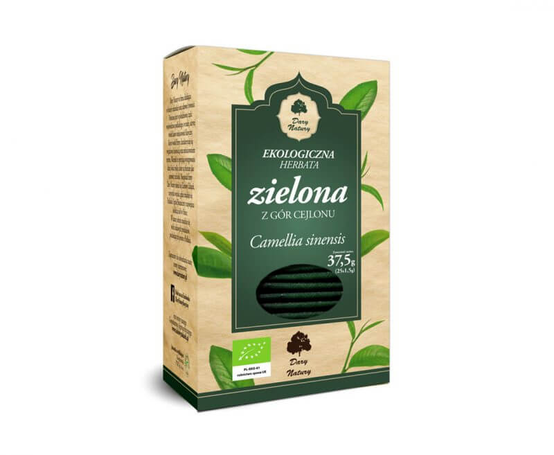 Ekologiczna herbata zielona z gór Cejlonu