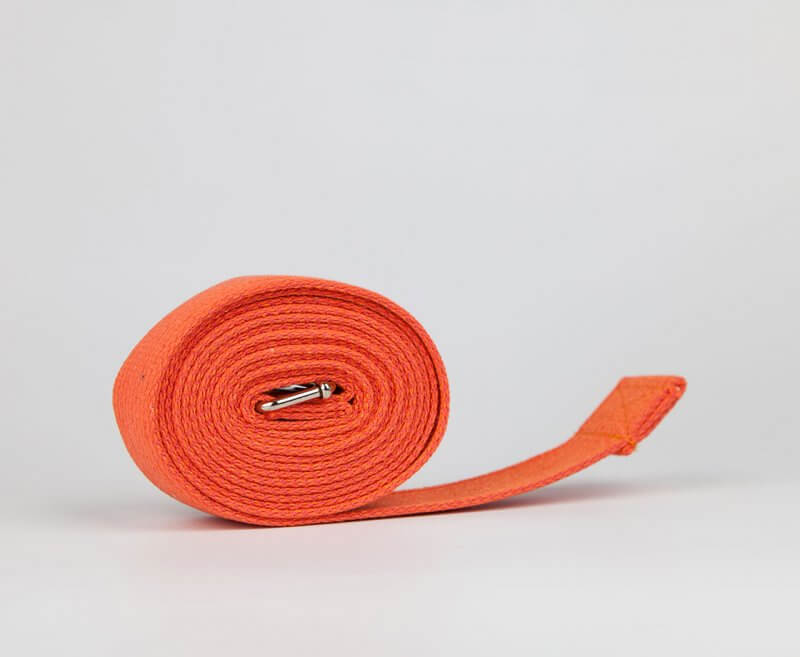Pasek do jogi pomarańczowy 280/4cm