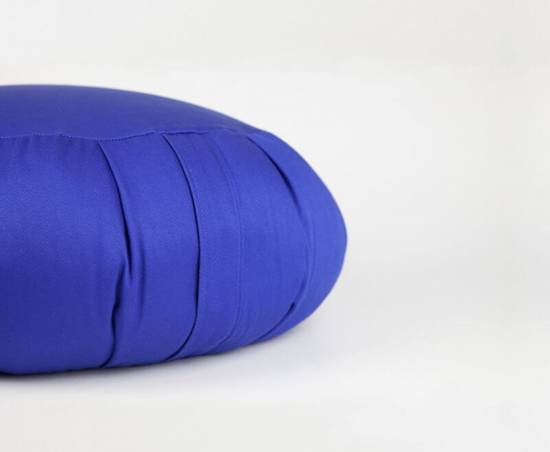 Zafu bawełniana poduszka do medytacji szafirowa (duża)