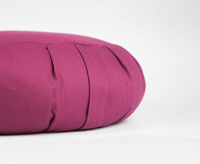 Zafu bawełniana poduszka do medytacji bordowa