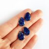 Kolczyki łezki lapis lazuli
